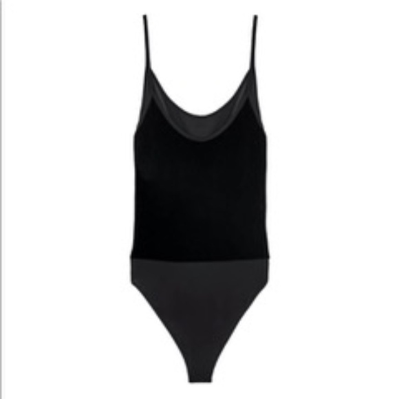 Zara Strappy Velvet Bodysuit - Picture 3 of 12